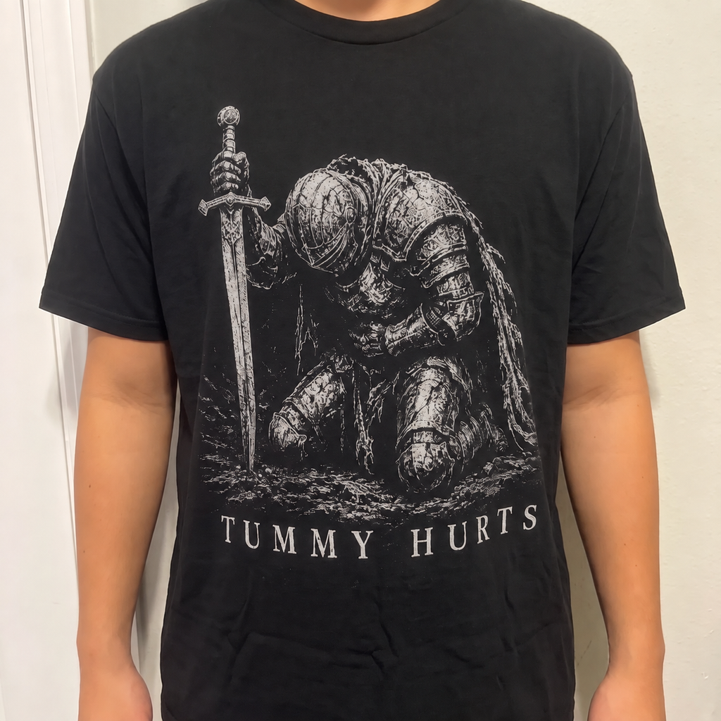 Medieval Knight "Tummy Hurts" Tee