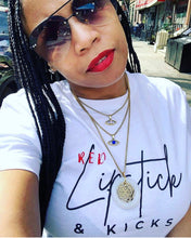 Load image into Gallery viewer, RED LIPSTICK AND KICKS TEE
